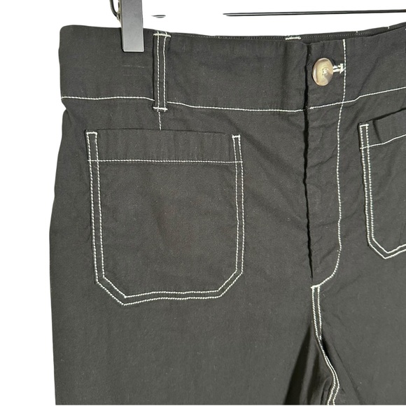 MAEVE The Colette Crop Wide-Leg Pants Contrast-Stitch Edition Size 31 Boho - Picture 5 of 10